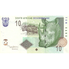 P128a South Africa - 10 Rand Year ND (2005)